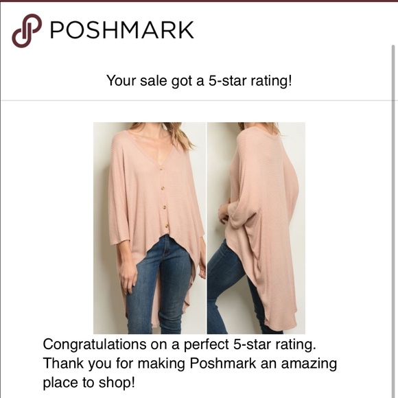 WAFFLE KNIT HIGH/ LOW TOP - Picture 5 of 5